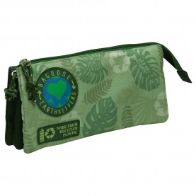 канцеларски,принадлежности,bagoose,leaves,by,earth,triple,pencil,case,green,(green)