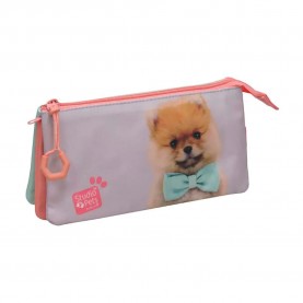 канцеларски,принадлежности,studio,pets,doggie,triple,pencil,case,pink,(pink)