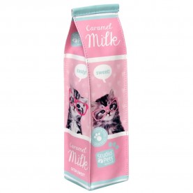 канцеларски,принадлежности,studio,pets,milk,brick,shaped,pencil,case,pink,(pink)