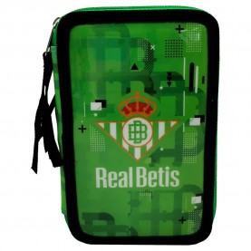 канцеларски,принадлежности,real,betis,filled,triple,pencil,case,green,(green)