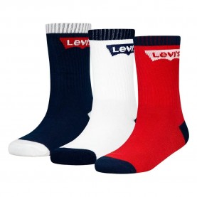 чорапи,детски,чорапи,levi´s,®,batwing,regular,half,crew,socks,3,pairs,multicolor,(dress,blues)