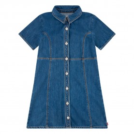 рокля,детски,поли,и,рокли,levi´s,button,front,denim,short,sleeve,short,dress,blue