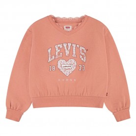 тениска,детски,тениски,levi's®,meet&greet,lace,trim,long,sleeve,v,neck,t,shirt,pink