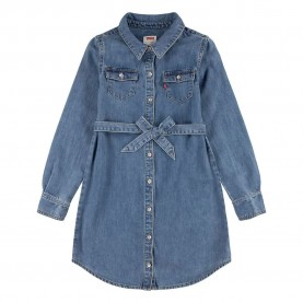 риза,с,дълъг,ръкав,детски,поли,и,рокли,levi´s,®,western,shirt,long,sleeve,short,dress,blue,(milestone)