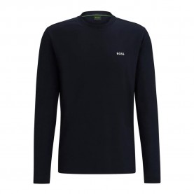 Тениска BOSS Long 10256064 long sleeve T-shirt - Blue (Dark Blue) тениска,мъжки,тениски,дамски,тениски,boss,long,10256064,long,sleeve,t,shirt,blue,(dark,blue)