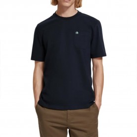 тениска,мъжки,тениски,scotch,&,soda,174569,short,sleeve,t,shirt,black,(night)