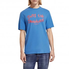 тениска,мъжки,тениски,scotch,&,soda,175594,short,sleeve,t,shirt,blue,(rhythm,blue)