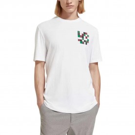 тениска,мъжки,тениски,scotch,&,soda,artwork,short,sleeve,t,shirt,white