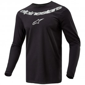 Блуза с дълъг ръкав Alpinestars Fluid Graphite long sleeve jersey - Black (Black / Silver) блуза,с,дълъг,ръкав,мъжки,тениски,alpinestars,fluid,graphite,long,sleeve,jersey,black,(black,silver)