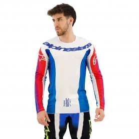 тениска,мъжки,тениски,alpinestars,techstar,pneuma,long,sleeve,t,shirt,white,(blue,red,white)