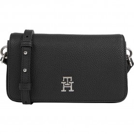 чанта,всички,чанти,tommy,hilfiger,emblem,flap,bag,black