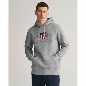 суичър,мъжки,пуловери,gant,archive,shield,regular,fit,hoodie,grey,(grey,melange)