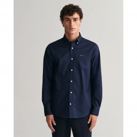 риза,с,дълъг,ръкав,мъжки,ризи,gant,reg,pinpoint,oxford,long,sleeve,shirt,marine,(blue)