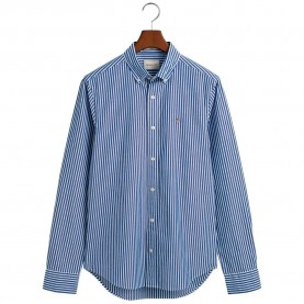 риза,с,дълъг,ръкав,мъжки,ризи,gant,slim,stripe,long,sleeve,shirt,blue,(college,blue)