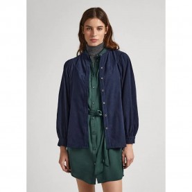 риза,с,дълъг,ръкав,дамски,блузи,дамски,ризи,pepe,jeans,nona,long,sleeve,shirt,blue