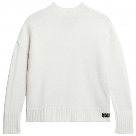 блуза,дамски,пуловери,дамски,плетени,дрехи,superdry,essential,turtle,neck,sweater,white