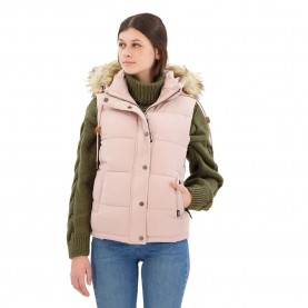 потник,дамски,потници,superdry,everest,faux,fur,vest,pink