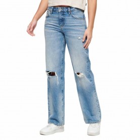 дънки,дамски,панталони,superdry,mid,rise,wide,leg,regular,waist,jeans,blue