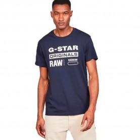 тениска,мъжки,тениски,g,star,graphic,8,ribbed,neck,short,sleeve,t,shirt,blue,(sartho,blue)