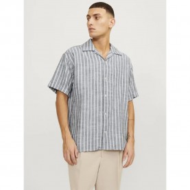 риза,с,къс,ръкав,мъжки,ризи,jack,&,jones,cabana,short,sleeve,shirt,sky,captain,(grey)