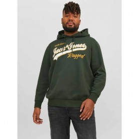 суичър,мъжки,пуловери,jack,&,jones,logo,2,col,plus,size,hoodie,mountain,view,(green)