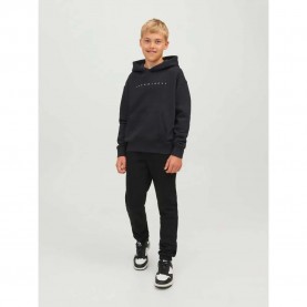 суичър,детски,блузи,jack,&,jones,star,hoodie,black,fit,loose,(black)