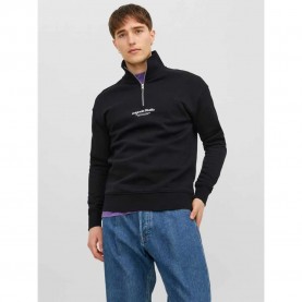 блуза,мъжки,пуловери,jack,&,jones,vesterbro,sweat,quarter,zip,hn,sn,half,zip,sweatshirt,black,(black)