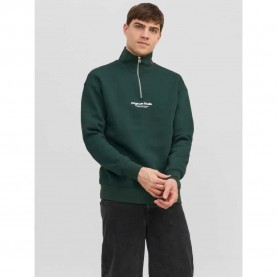 блуза,мъжки,пуловери,jack,&,jones,vesterbro,sweat,quarter,zip,hn,sn,half,zip,sweatshirt,green,(magical,forest)