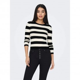 блуза,дамски,пуловери,дамски,плетени,дрехи,jdy,plum,sweater,black,stripes,w,eggnog,stripes,(black)