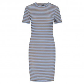 рокля,дамски,поли,и,рокли,pieces,ruka,short,sleeve,dress,blue,(hydrangea,stripes,silver,mink)