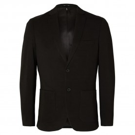 сако,мъжки,сака,selected,slim,delon,jersey,flex,blazer,black