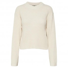 блуза,дамски,пуловери,дамски,плетени,дрехи,vero,moda,hilde,sweater,beige,(birch)
