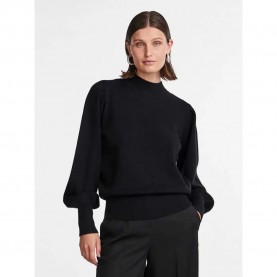блуза,дамски,пуловери,дамски,плетени,дрехи,yas,fonny,high,neck,sweater,black