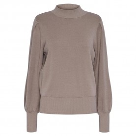 блуза,дамски,пуловери,дамски,плетени,дрехи,yas,fonny,high,neck,sweater,beige