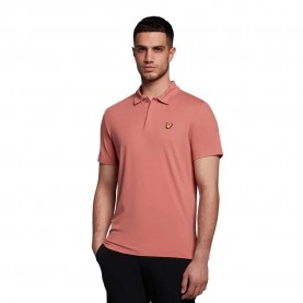 мъжки,блузи,с,яка,lyle,&,scott,concealed,button,short,sleeve,polo,pink,(rose,brown)