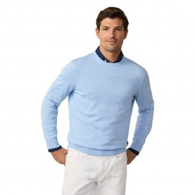 блуза,мъжки,пуловери,façonnable,cosilk,sweater,blue,(horizon,blue)
