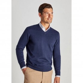 блуза,мъжки,пуловери,façonnable,cosilk,v,neck,sweater,blue,(marine,blue)