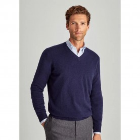 блуза,мъжки,пуловери,façonnable,fm700344,cashmere,v,neck,sweater,blue