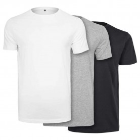 тениска,мъжки,тениски,build,your,brand,by005b,short,sleeve,t,shirt,3,units,white,heather,grey,navy,(multicolor)