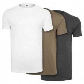 тениска,мъжки,тениски,build,your,brand,by005b,short,sleeve,t,shirt,3,units,multicolor,(white,olive,charcoal)