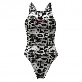 Бански костюм HUGO Western Lips swimsuit - Multicolor (Open Miscellaneous 960) бански,костюм,дамски,бански,костюми,hugo,western,lips,swimsuit,multicolor,(open,miscellaneous,960)