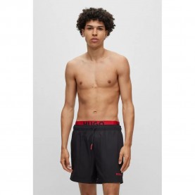 Бански гащета HUGO Flex 10231276 swimming shorts - Black (Black) бански,гащета,мъжки,бански,костюми,hugo,flex,10231276,swimming,shorts,black,(black)
