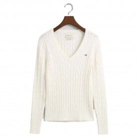 блуза,дамски,пуловери,дамски,плетени,дрехи,gant,4800101,sweater,beige,(eggshell)