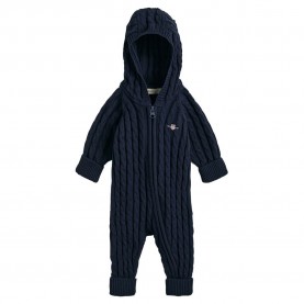 бебешки,гащеризон,детски,облекла,за,момчета,gant,cable,shield,one,piece,baby,jumpsuit,black