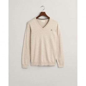 блуза,мъжки,пуловери,gant,classic,sweater,light,beige,melange,(beige)