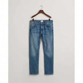 дънки,мъжки,панталони,gant,regular,fit,jeans,mid,blue,worn,in,(blue)