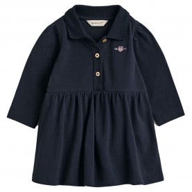 бебешка,рокля,детски,поли,и,рокли,gant,shield,rugger,baby,long,sleeve,dress,blue