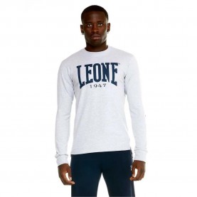 тениска,мъжки,тениски,leone,apparel,basic,long,sleeve,t,shirt,white,(melange)