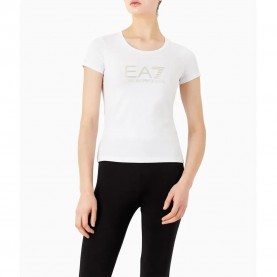 Тениска EA7 EMPORIO ARMANI 8NTT66 short sleeve T-shirt - White (White) тениска,дамски,тениски,ea7,emporio,armani,8ntt66,short,sleeve,t,shirt,white,(white)