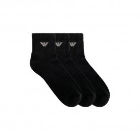 чорапи,мъжки,чорапи,emporio,armani,304202,half,short,socks,3,pairs,black,(black)